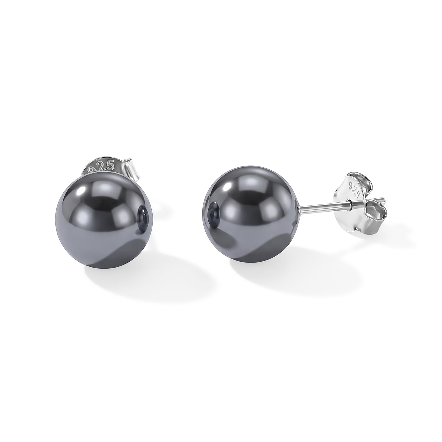 D'Joy Terahertz 2.00 ctw Stud Earrings in Rhodium Over Sterling Silver