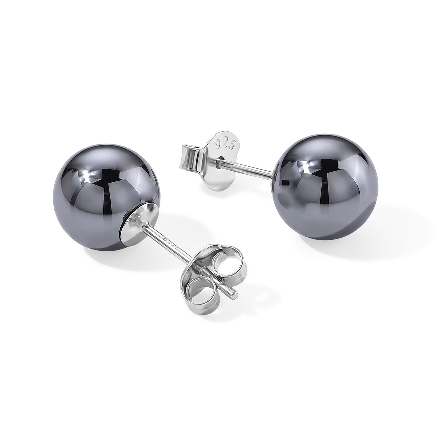 D'Joy Terahertz 2.00 ctw Stud Earrings in Rhodium Over Sterling Silver