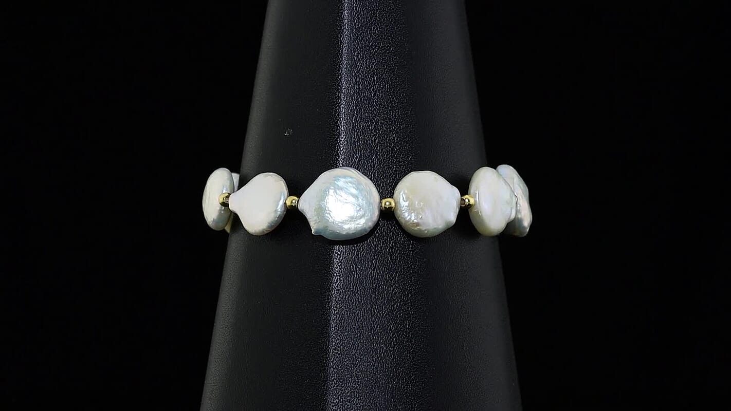 EverTrue Green Onyx and Lapis Lazuli 12.50 ctw Bracelet in 18K YG Plated (7.25 In)