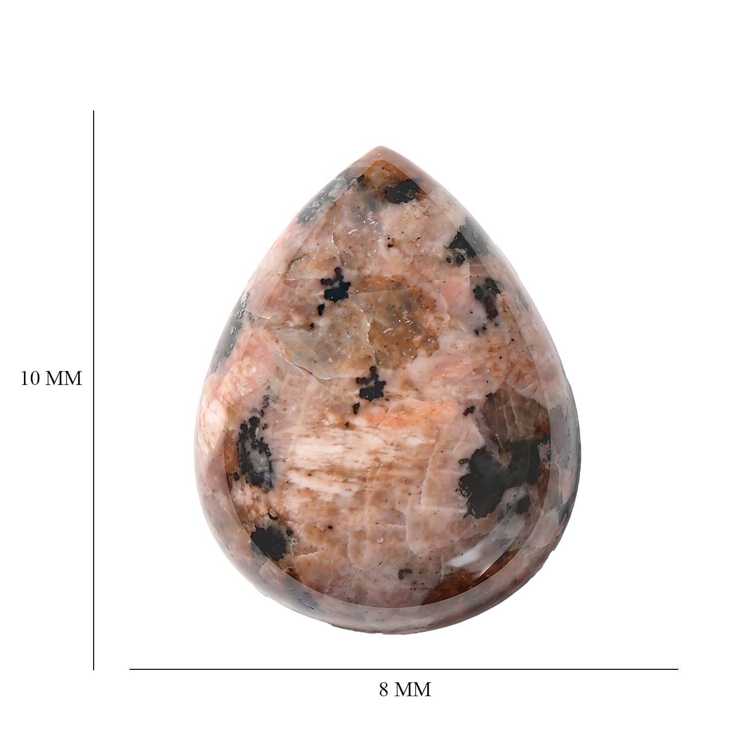 Yooperlite (Pear 10x8 mm) 2.17 ctw