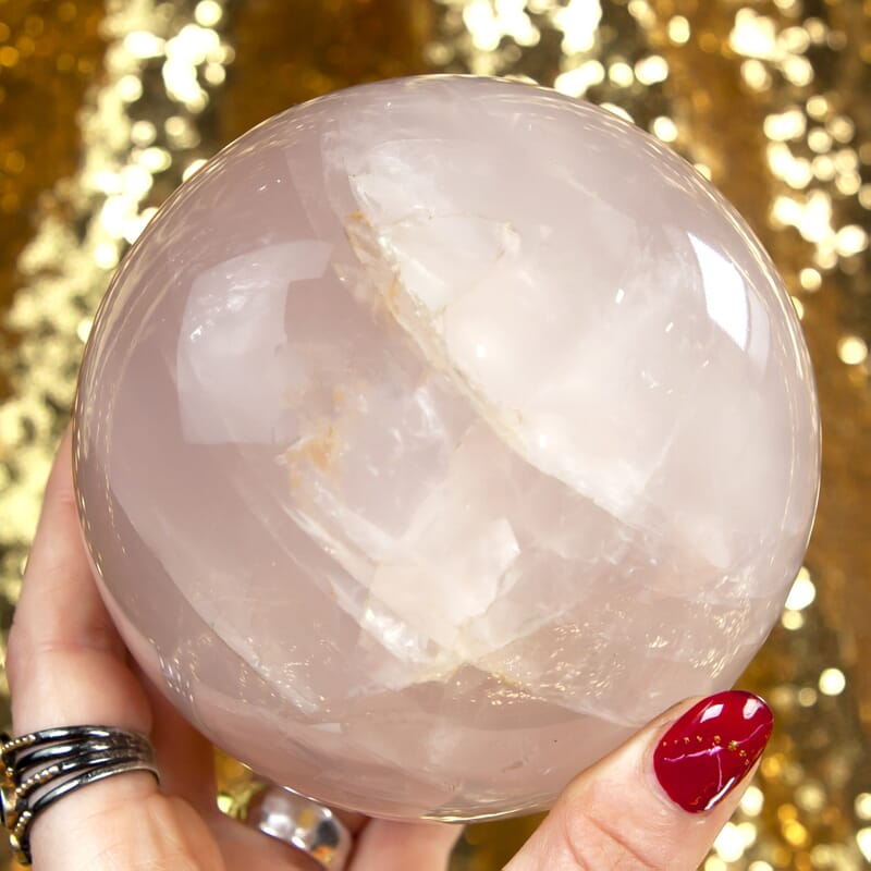 Rose Quartz Sphere 2.5-3 Approx 2195Ctw