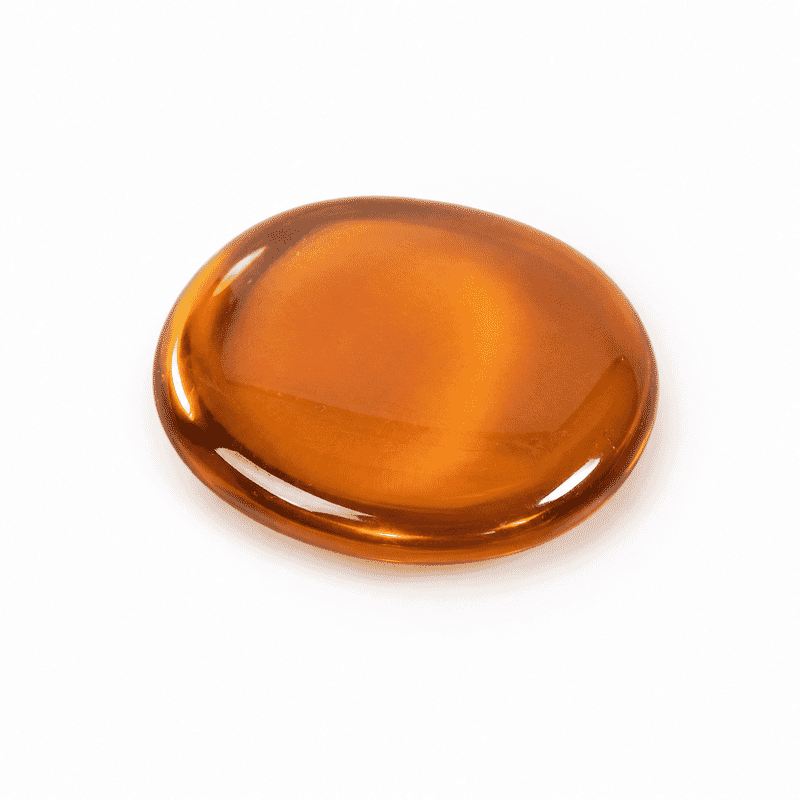 Clear Orange Obsidian Palm Stone 1-2 Approx 120Ctw
