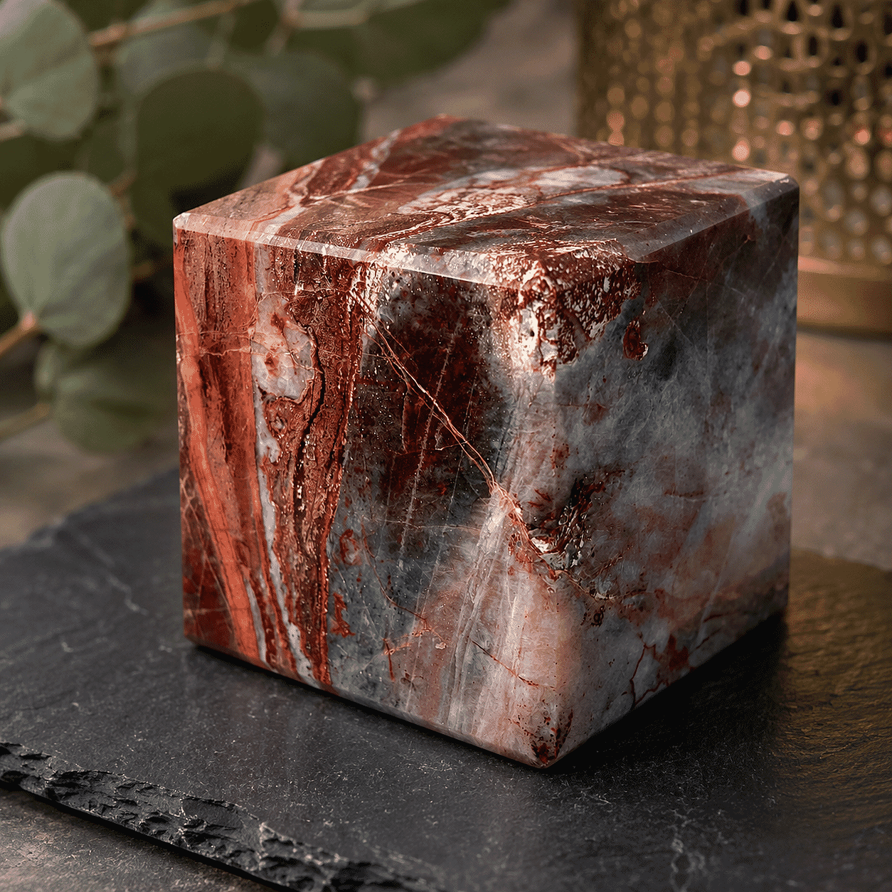 Rosita Jasper Cube 2 Approx 1895Ctw
