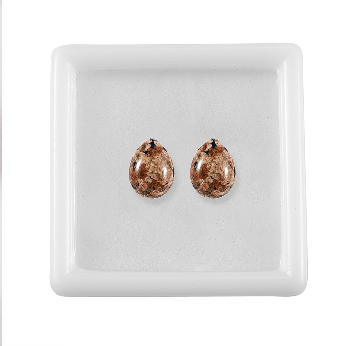 Yooperlite Set of 2 (Pear 9x7 mm) 2.91 ctw