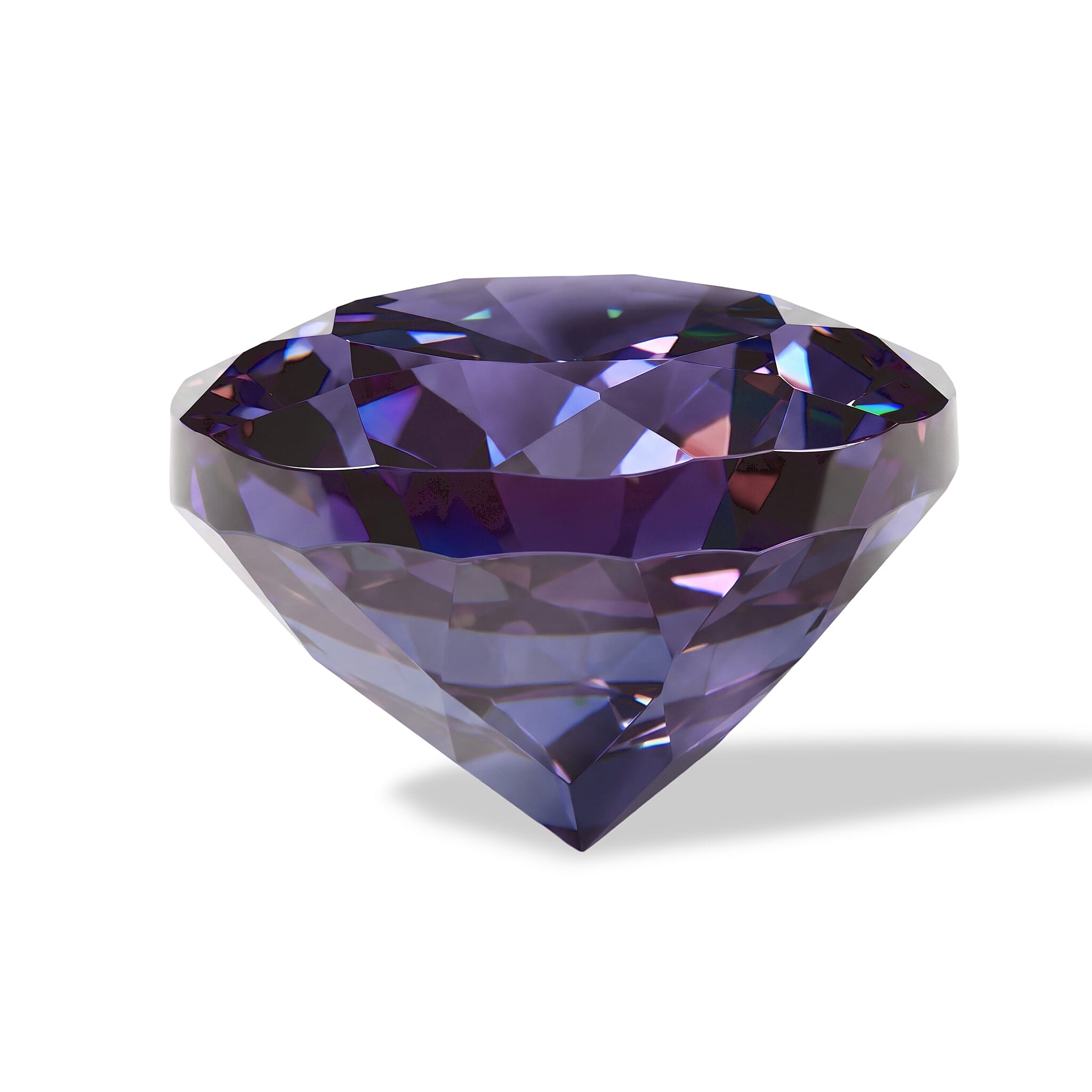 Lab Grown Alexandrite Set of 2 (Rnd 6.5 mm) 2.66 ctw