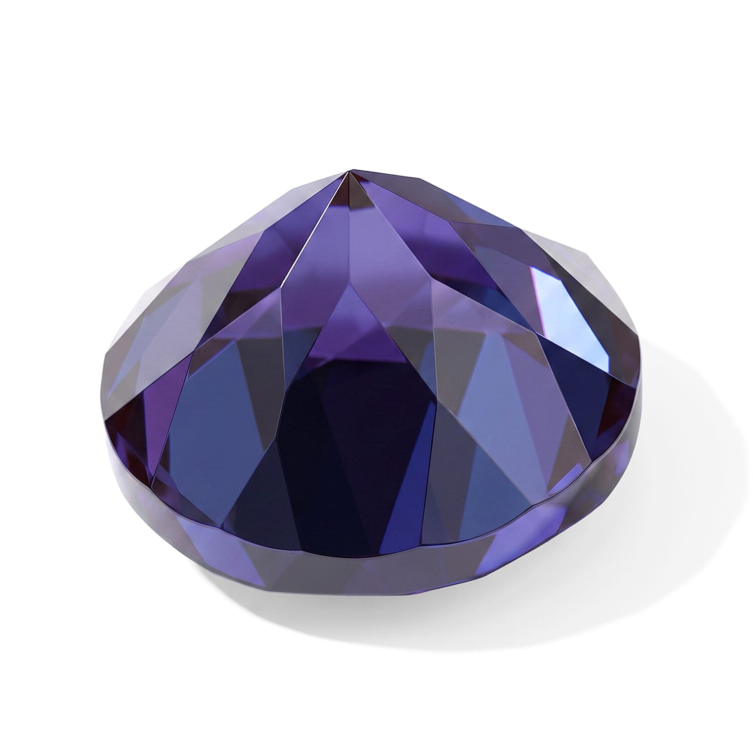 Lab Grown Alexandrite Set of 2 (Rnd 6.5 mm) 2.66 ctw