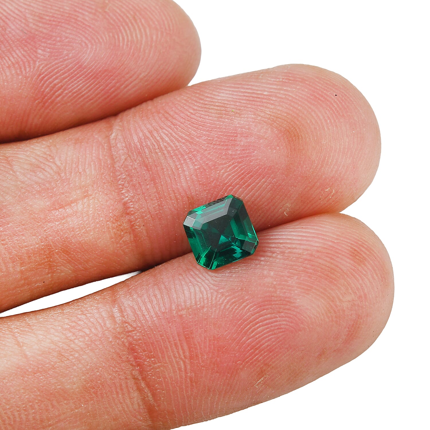 AA Lab Grown Emerald (Oct 6x6 mm) 0.73 ctw