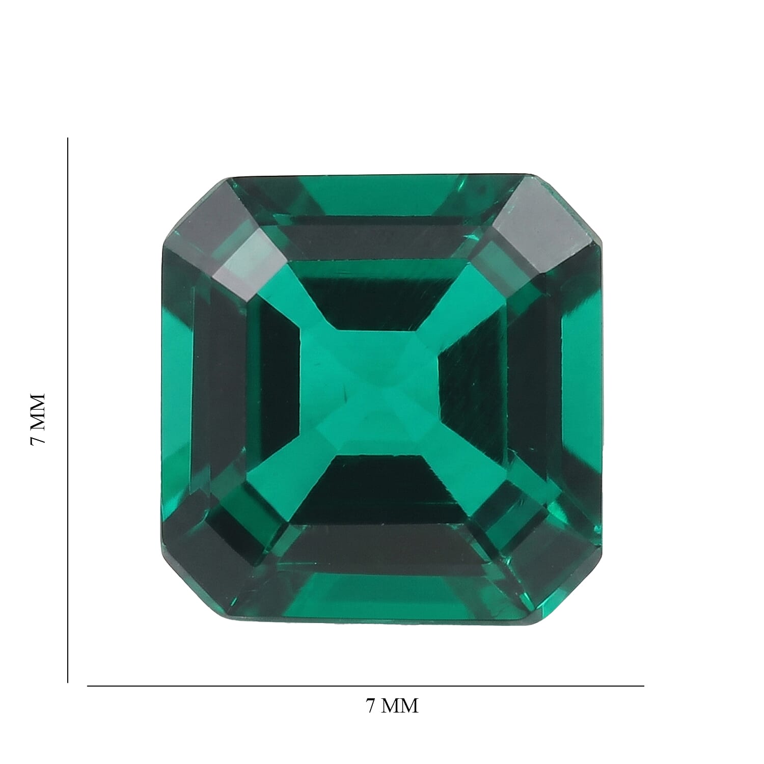 AA Lab Grown Emerald (Oct 7x7 mm) 1.20 ctw