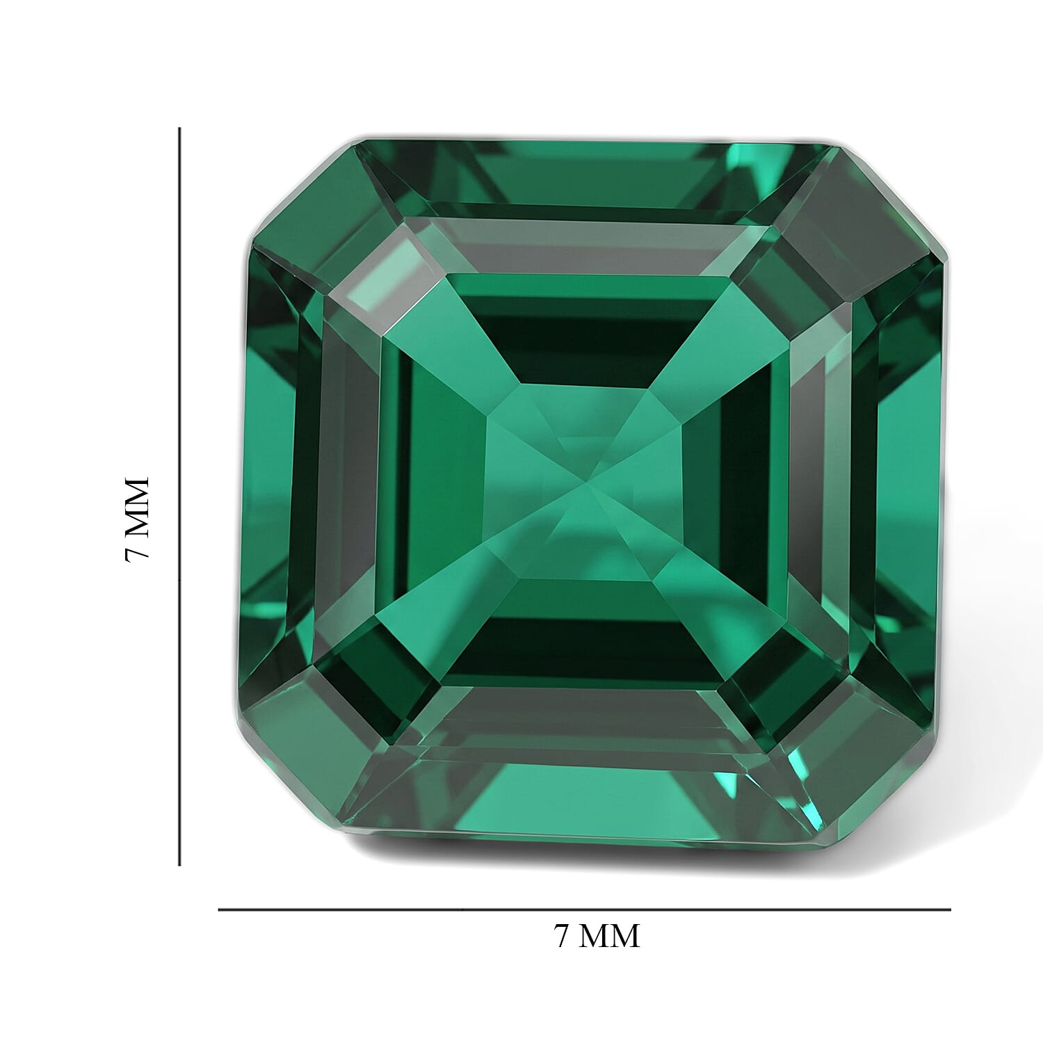 AA Lab Grown Emerald (Ovl 7x5 mm) 1.18 ctw