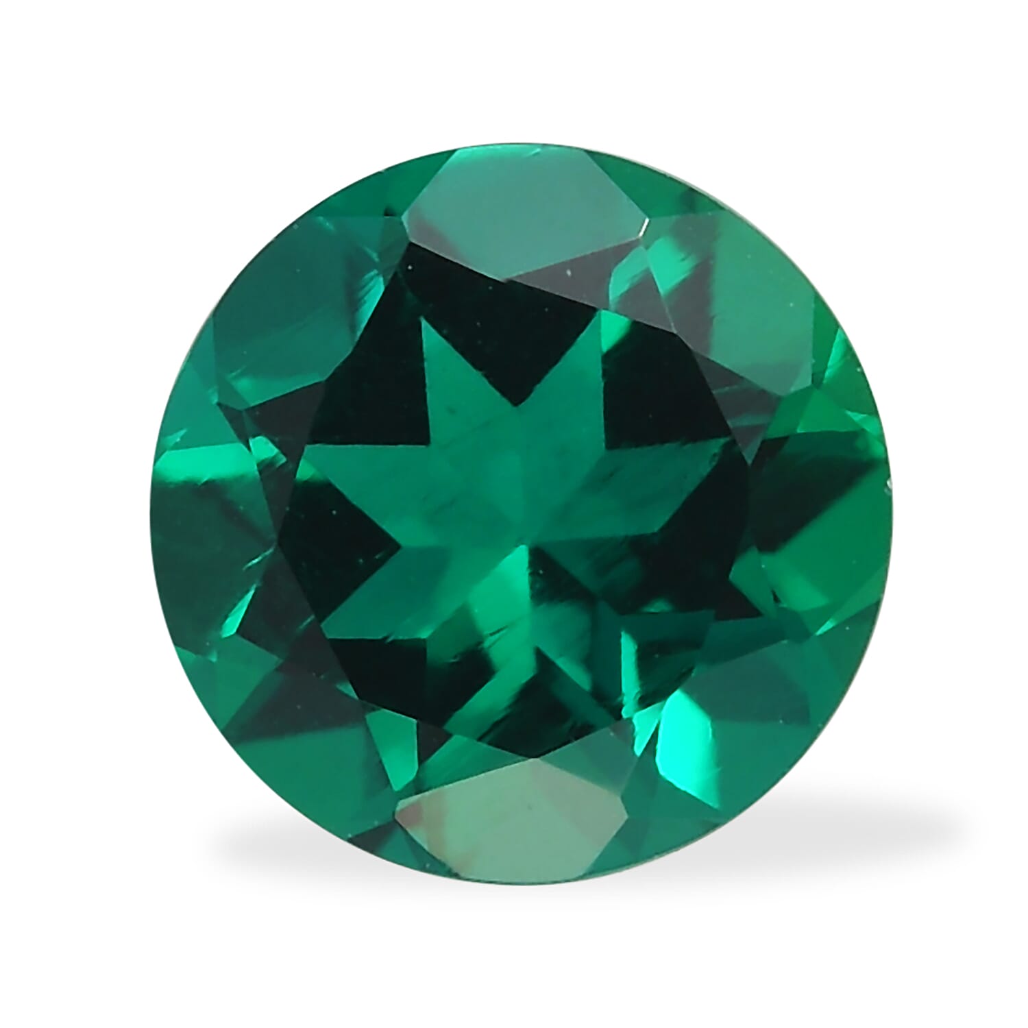 AAA Lab Grown Emerald (Rnd 6 mm) 0.53 ctw