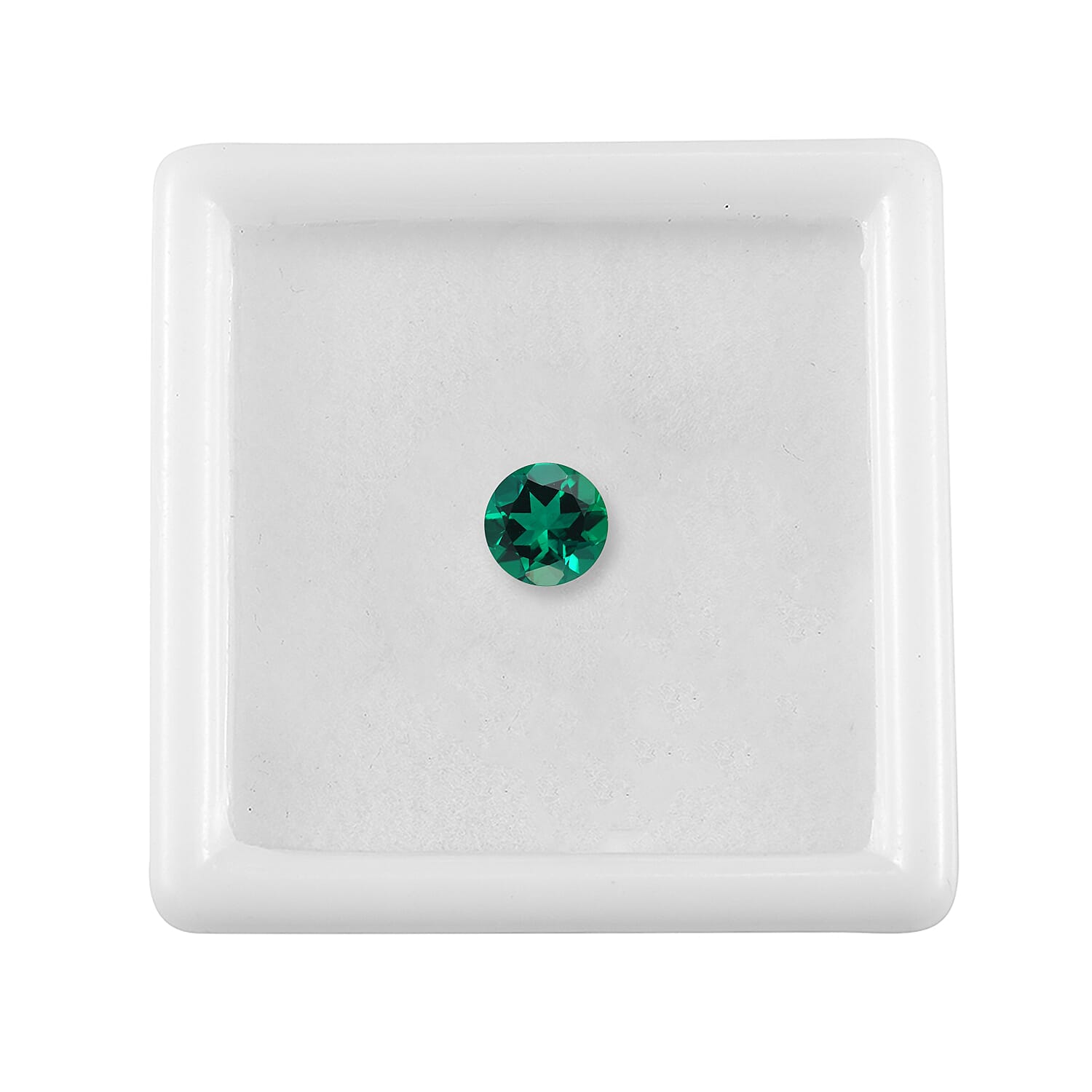 AAA Lab Grown Emerald (Rnd 6 mm) 0.53 ctw