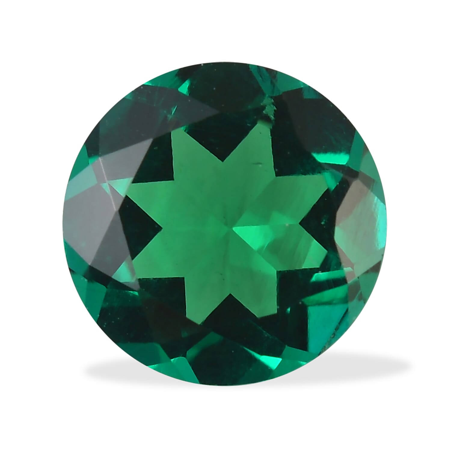 AA Lab Grown Emerald (Rnd 6.5 mm) 0.73 ctw