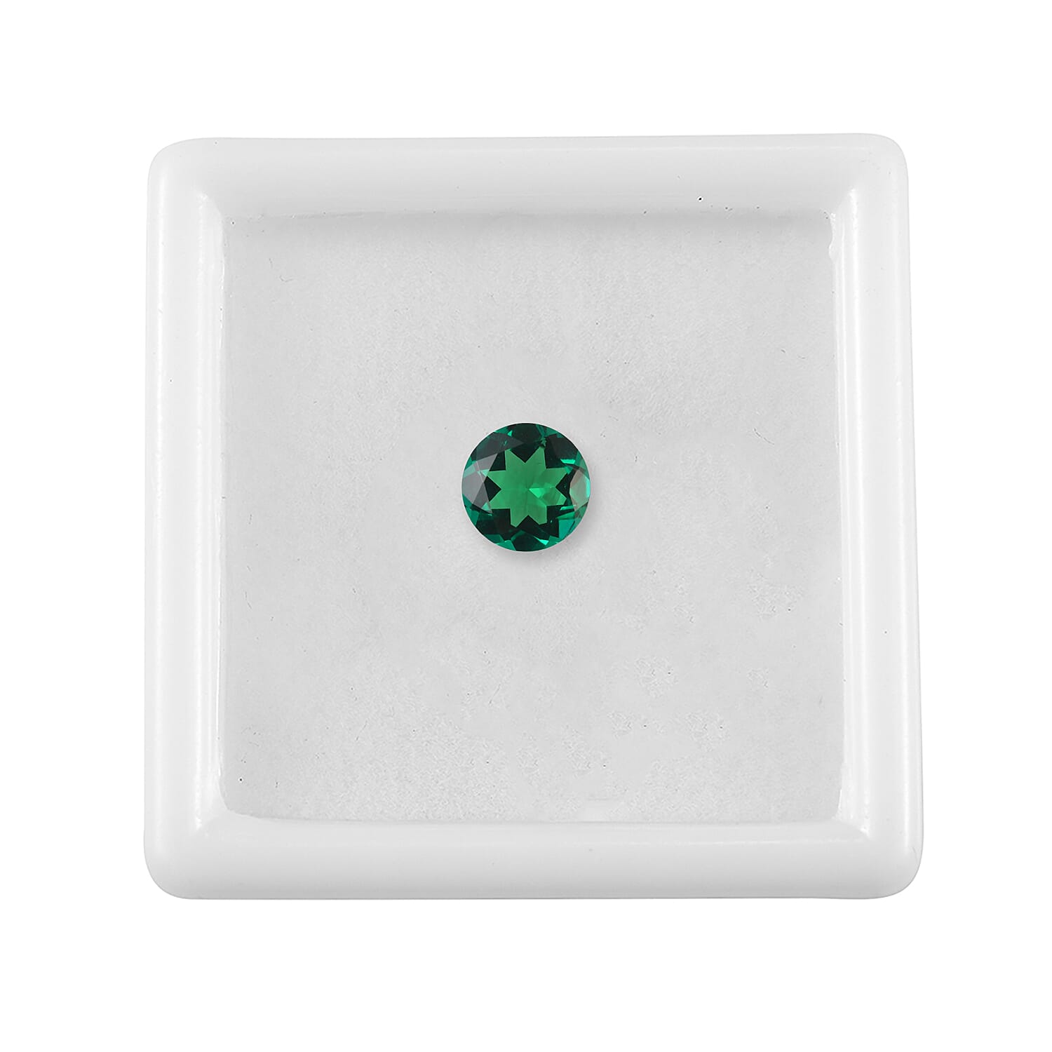 AA Lab Grown Emerald (Rnd 6.5 mm) 0.73 ctw
