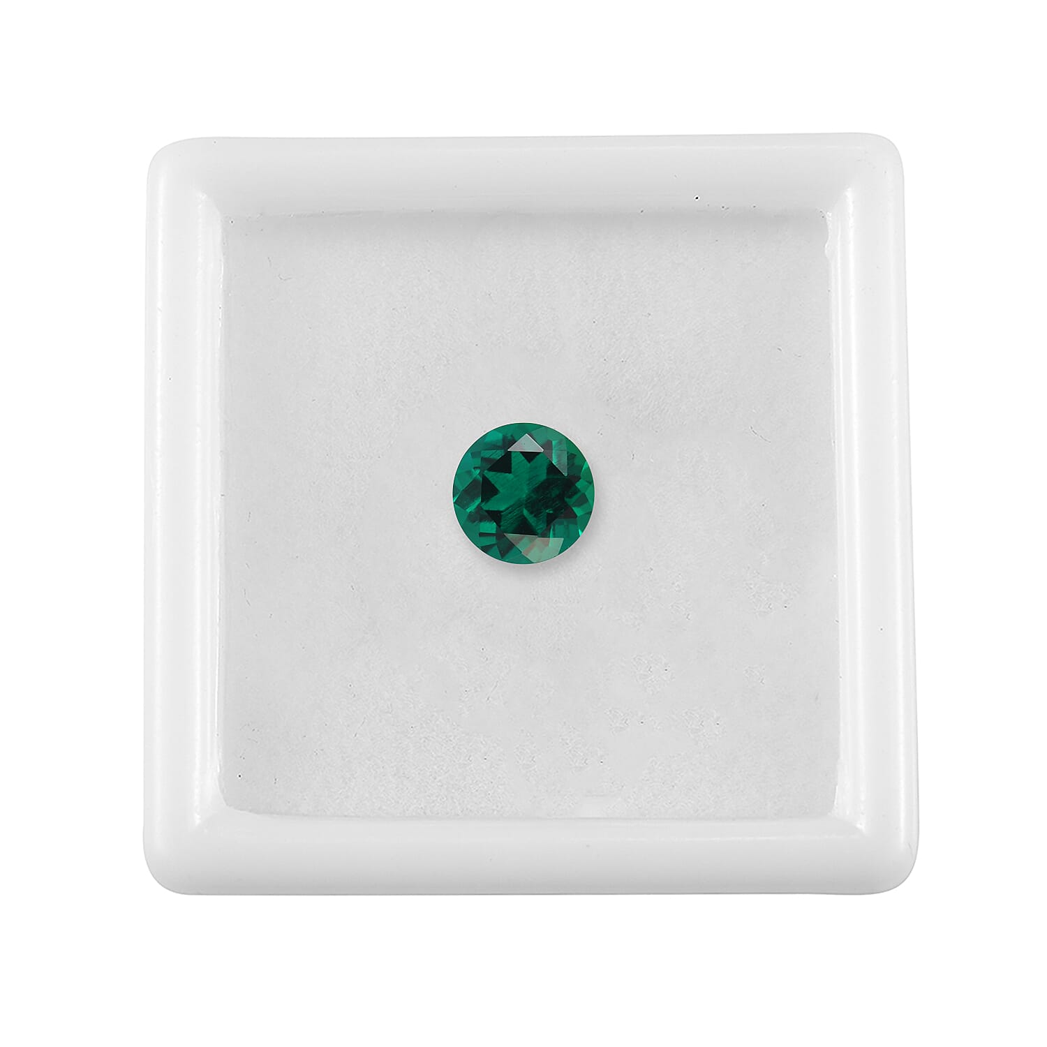 AAA Lab Grown Emerald (Rnd 7 mm) 0.99 ctw