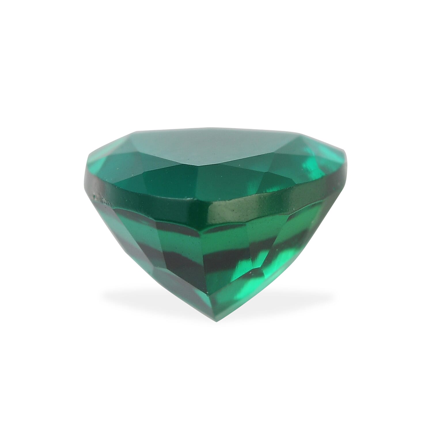 AAA Lab Grown Emerald (Trl 7 mm) 0.97 ctw