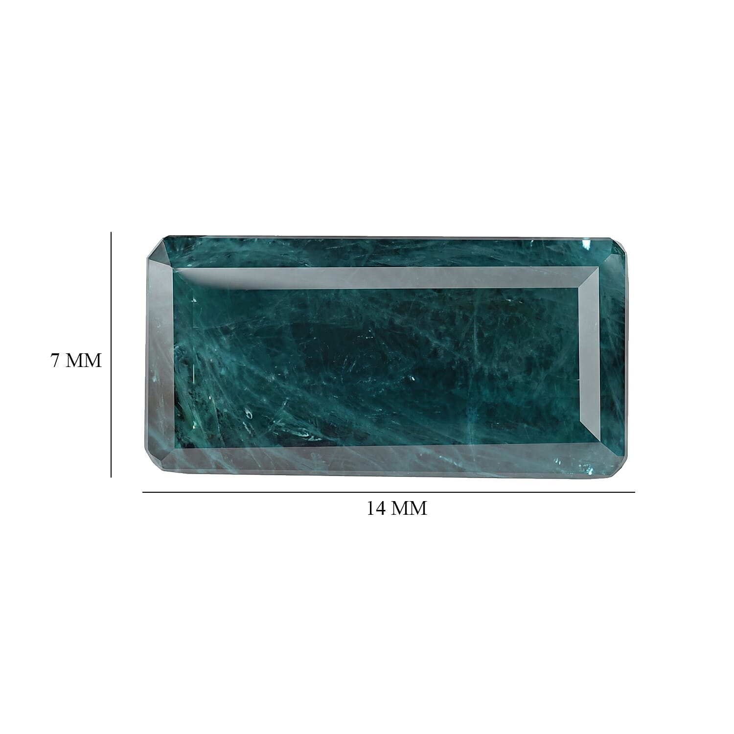 Teal Grandidierite (Bgt 14x7 mm) 4.05 ctw