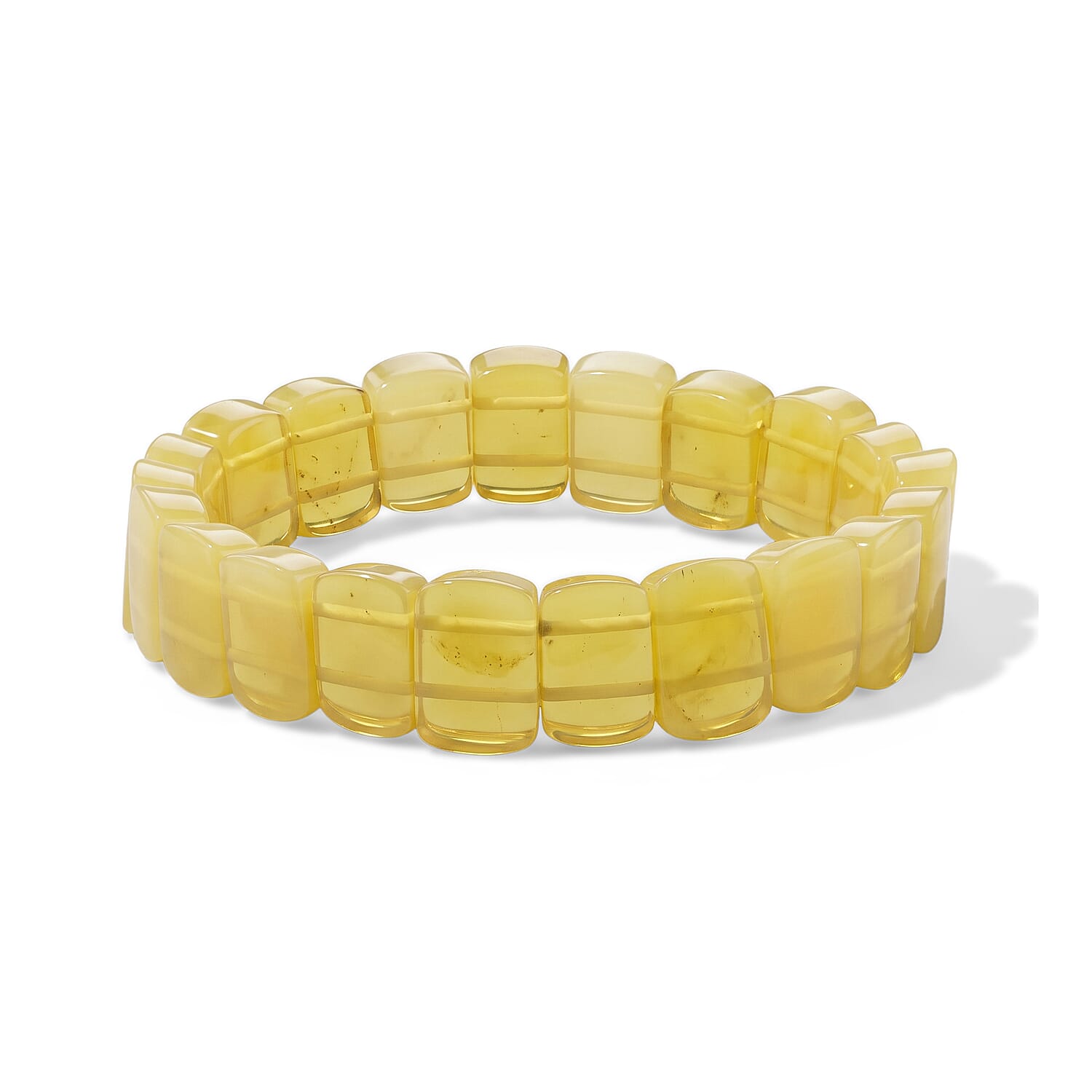 Lemon Jasper 114.00 ctw Tanker Stretch Bracelet