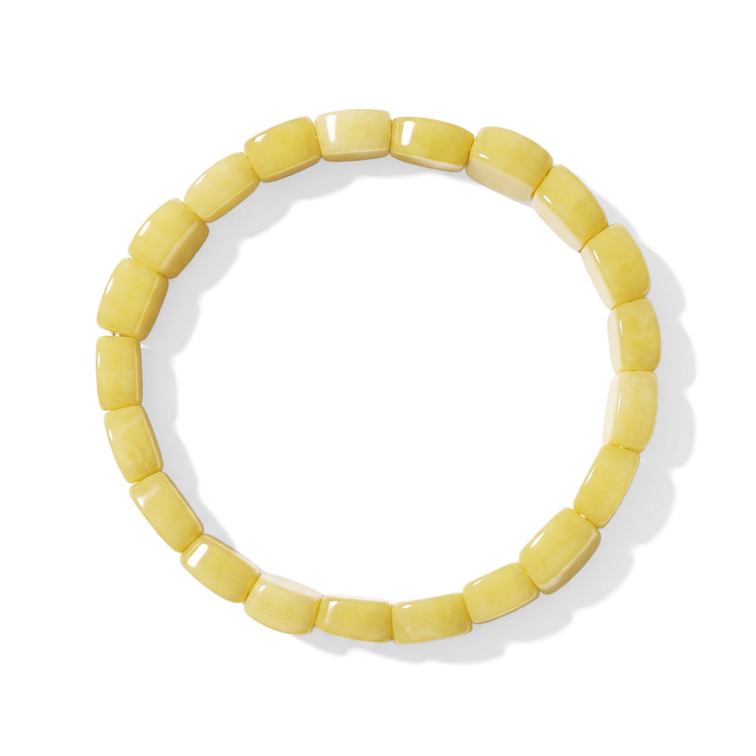 Lemon Jasper 114.00 ctw Tanker Stretch Bracelet
