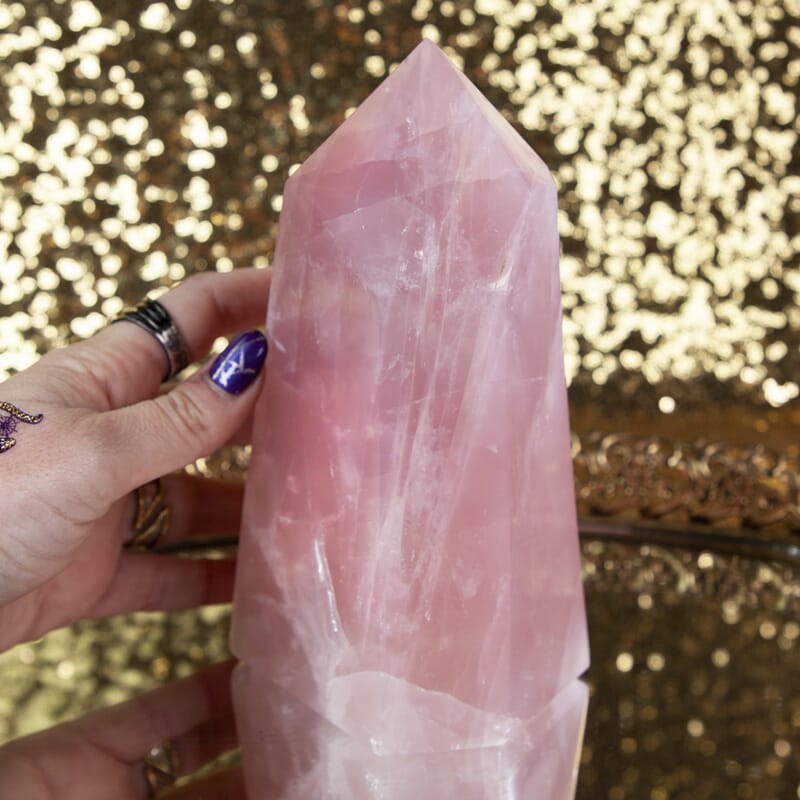 Madagascan Rose Quartz Generator 4-5 2900 ctw