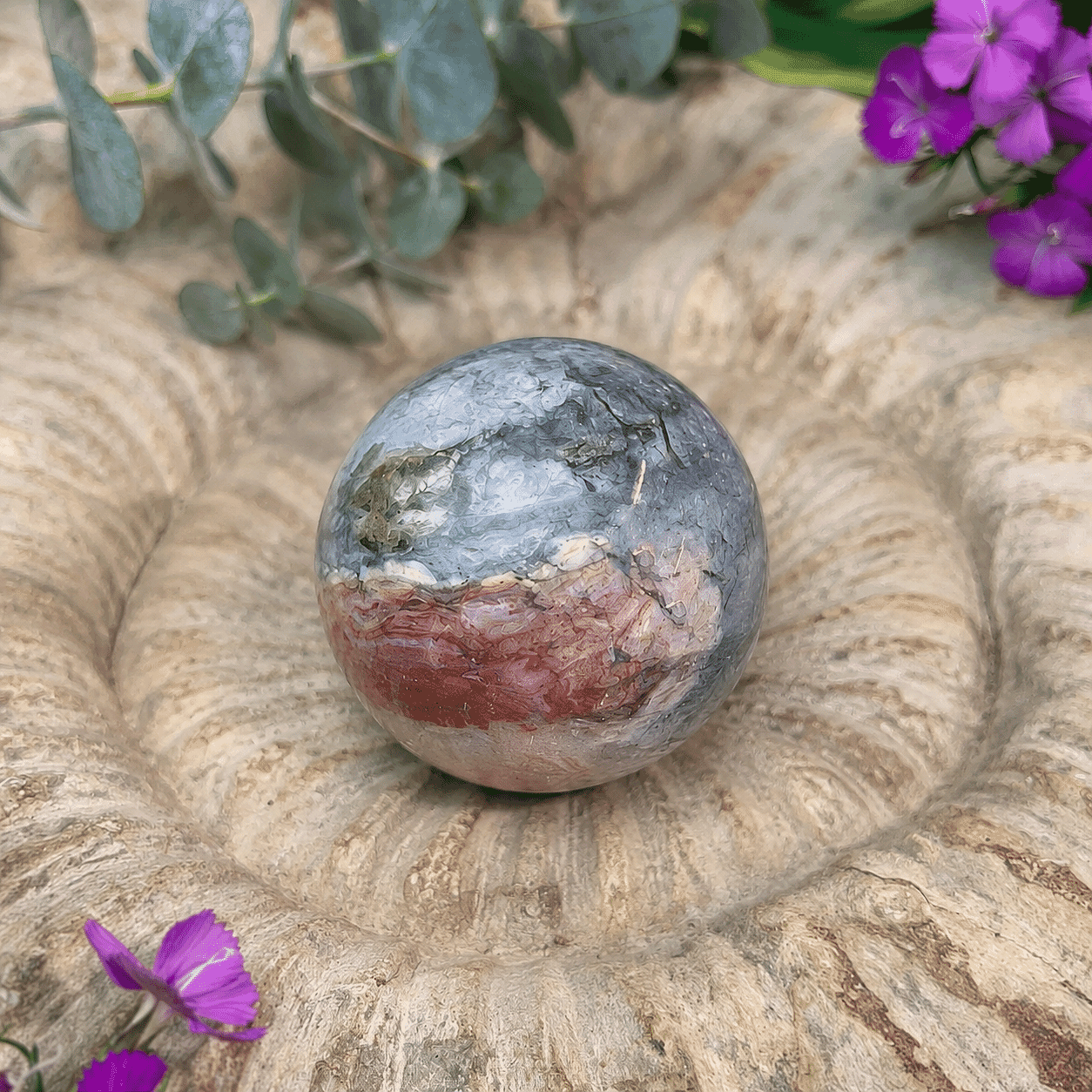 Indonesian Rainbow Agate Sphere 1015 ctw