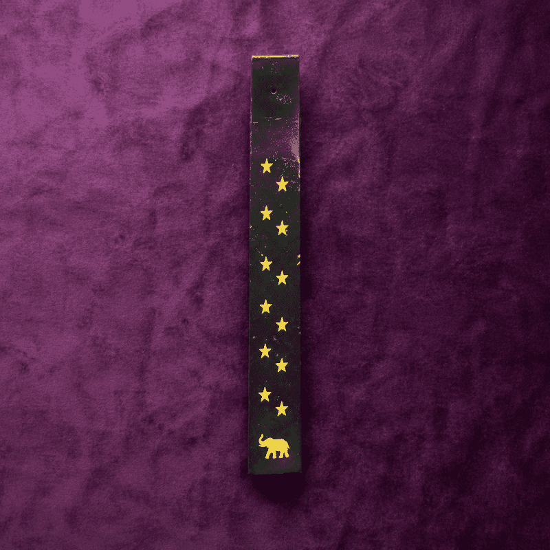 Black Agate Moons Incense Holder 10 1625 ctw
