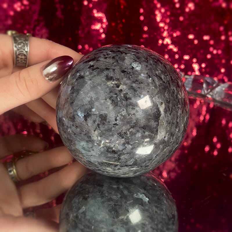 Larvikite Sphere 3 3700 ctw