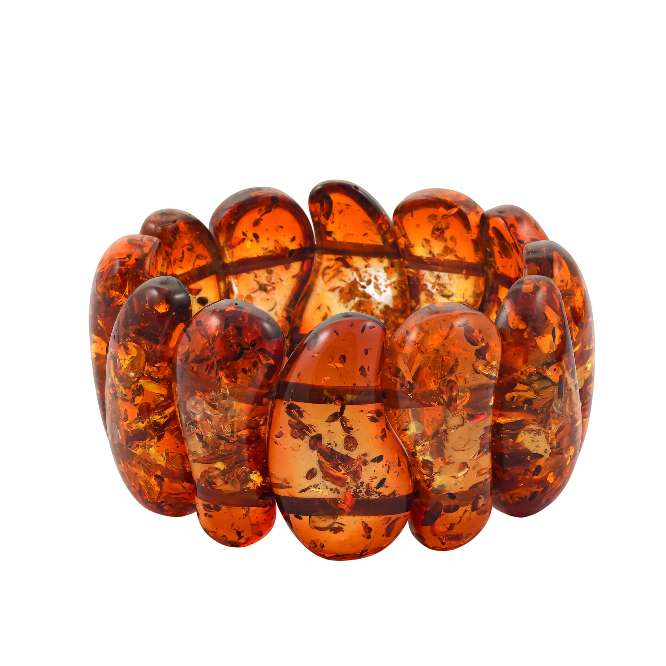 Amber 348.00 ctw Stretch Bracelet