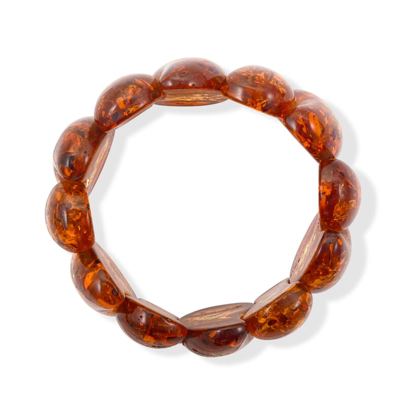 Amber 348.00 ctw Stretch Bracelet