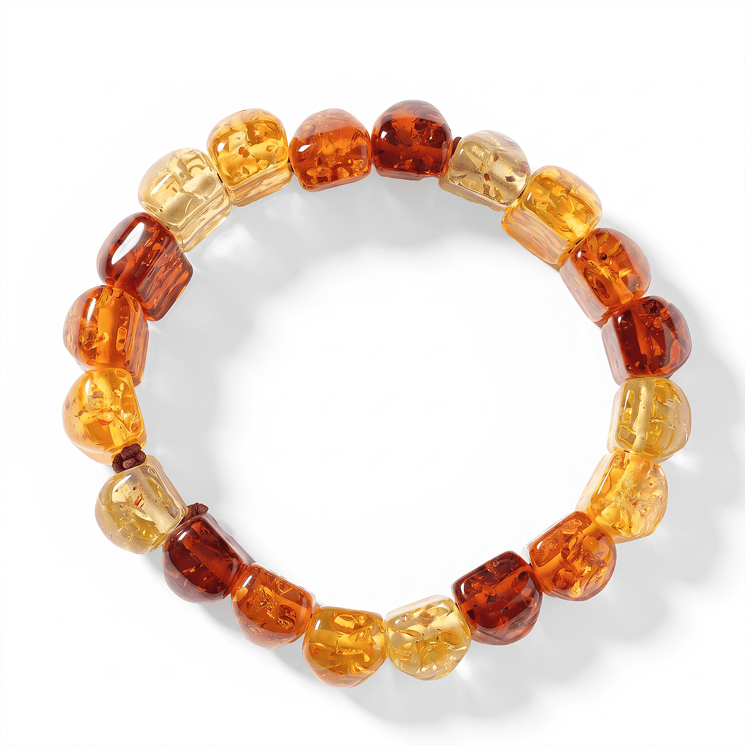 Mix Amber 222.00 ctw Stretch Bracelet
