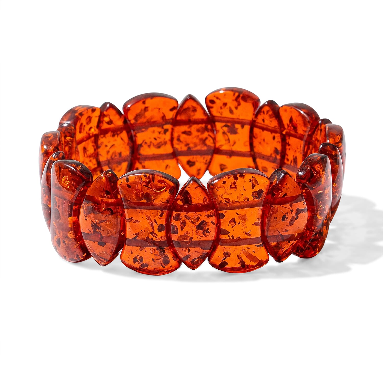 Amber 144.00 ctw Stretch Bracelet