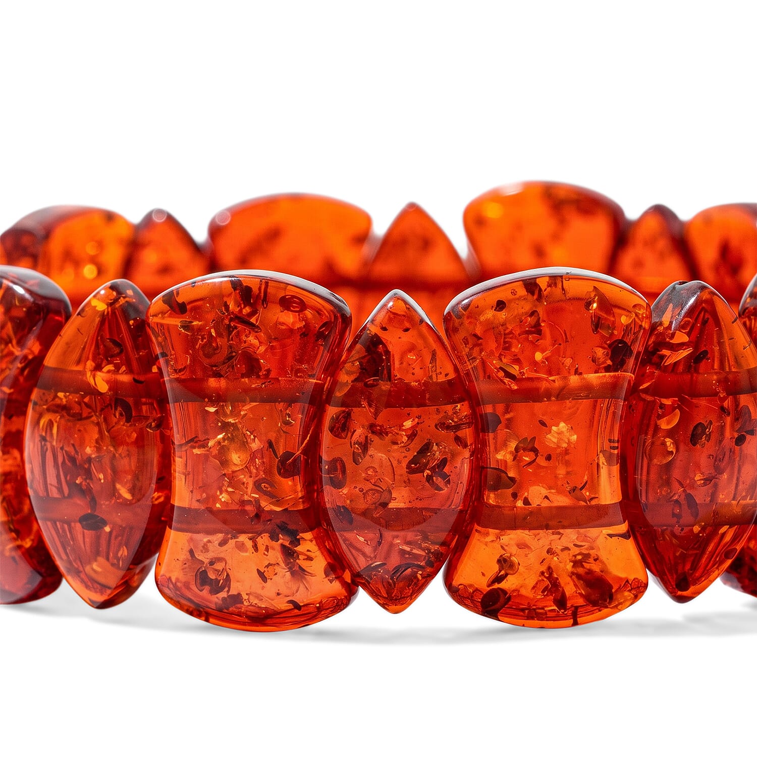 Amber 144.00 ctw Stretch Bracelet