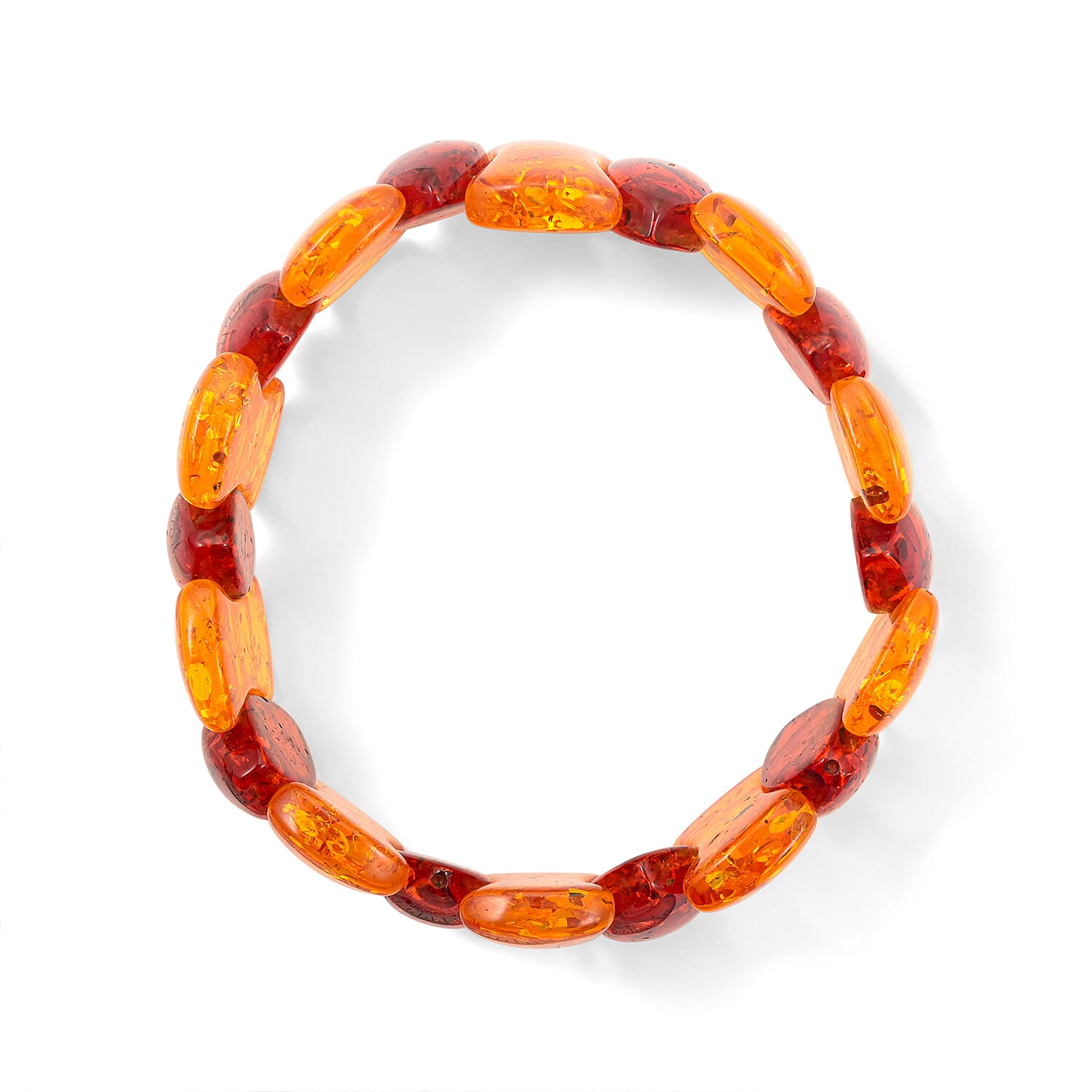 Mix Amber 144.00 ctw Stretch Bracelet