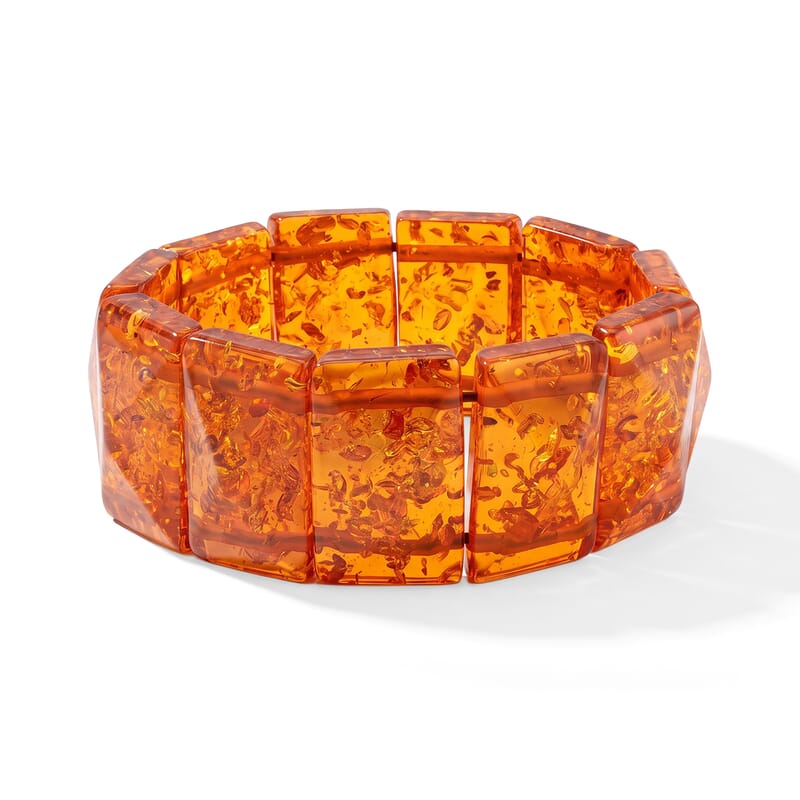 Amber 320.00 ctw Stretch Bracelet