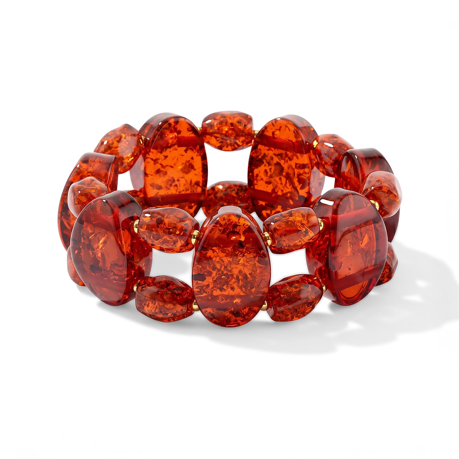 Amber 196.00 ctw Stretch Bracelet