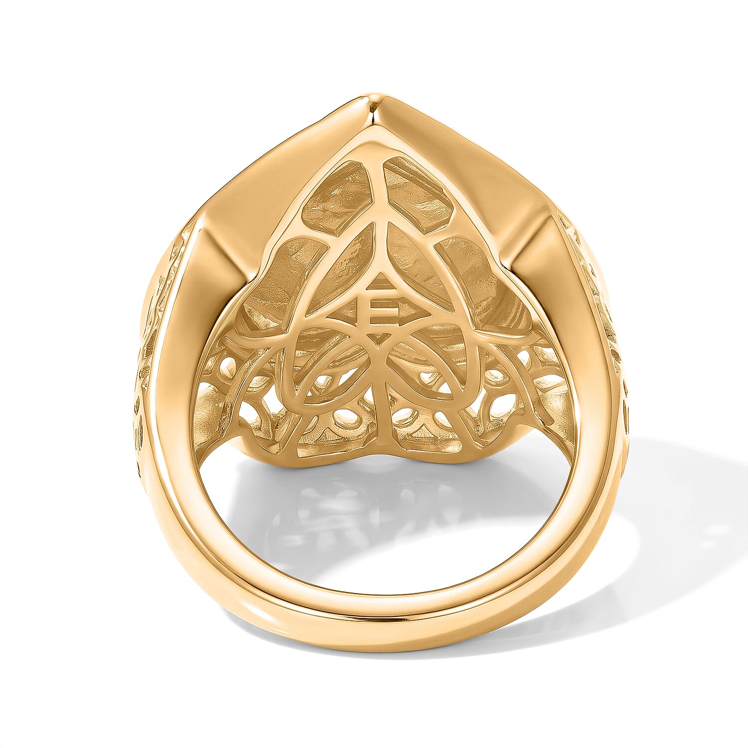EverTrue Bronzella Collection Heart Ring in 18K YG Plated (Size 5.0)