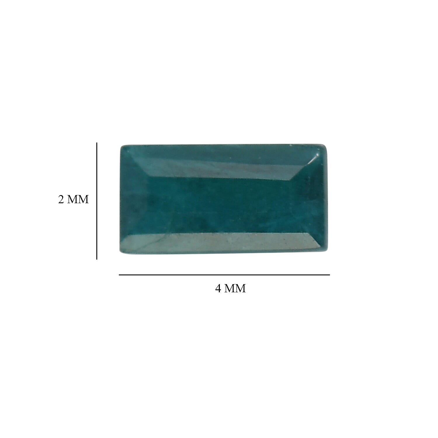 Teal Grandidierite (Bgt 4x2 mm) 0.20 ctw