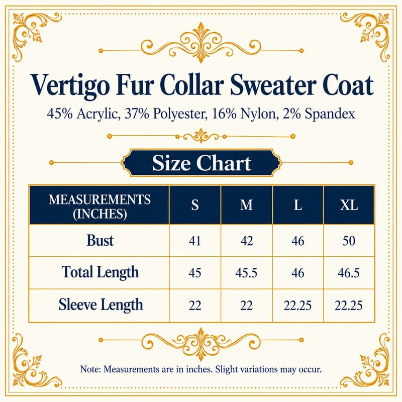 Vertigo Latte/Light Pink Fur Collar Sweater Coat - L