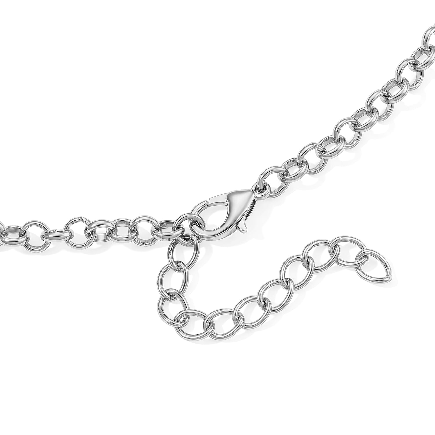 Southwest Style Lapis Lazuli 45.00 ctw and Blue Austrian Crystal Necklace (20-22 Inches) in Silvertone