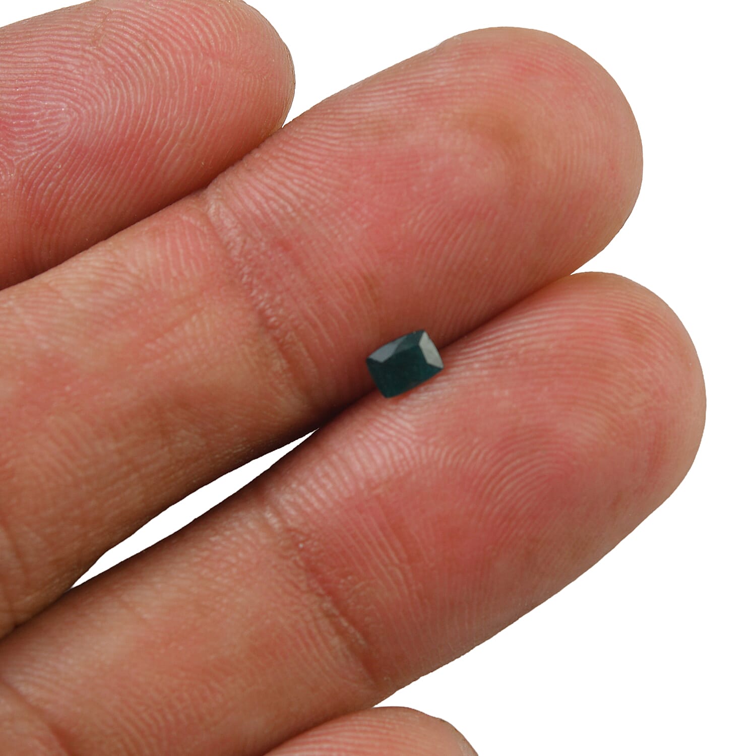 Teal Grandidierite Set of 3 (Cush 4x3 mm) 0.48 ctw