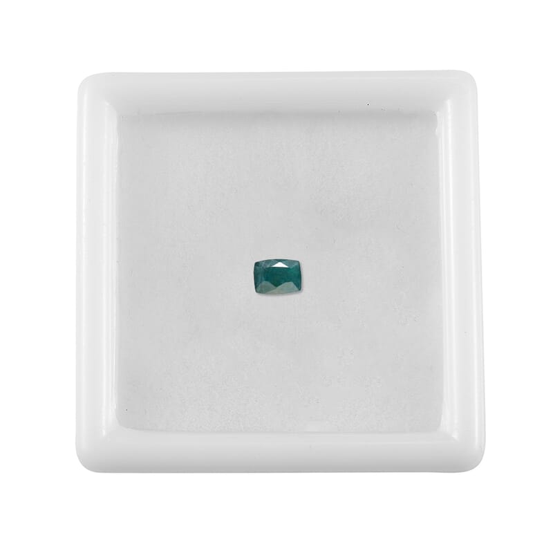 Teal Grandidierite Set of 3 (Cush 4x3 mm) 0.48 ctw