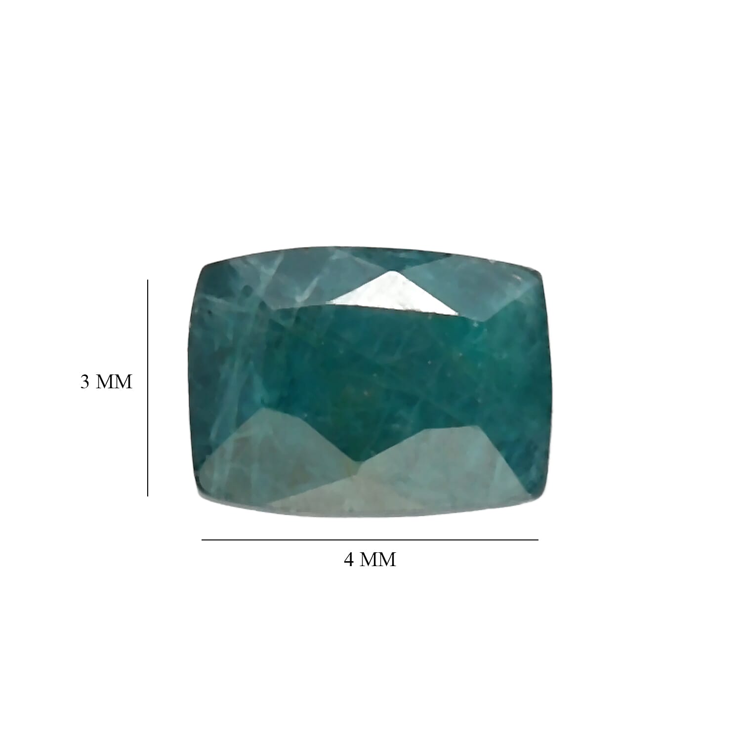 Teal Grandidierite Set of 3 (Cush 4x3 mm) 0.48 ctw
