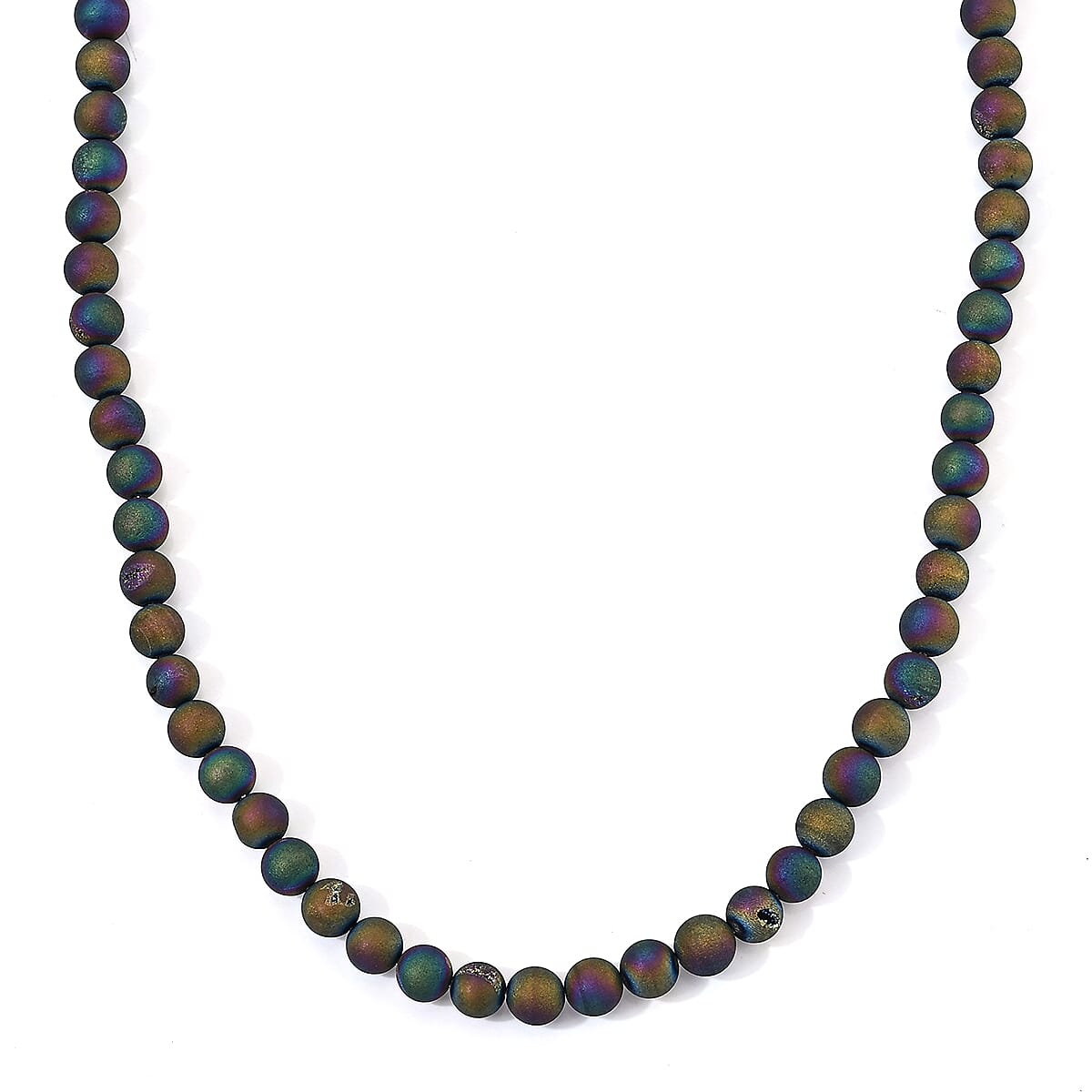 GCS Drusy Agate 160.00 ctw Beaded Strand 15 Inches