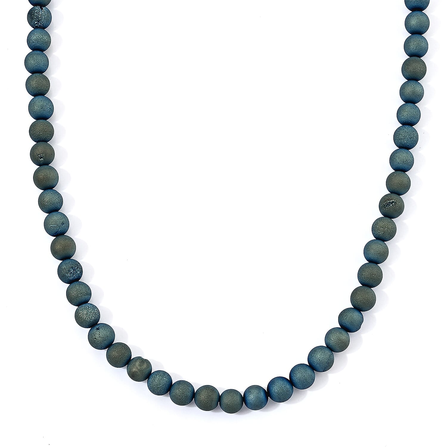 GCS Drusy Agate 160.00 ctw Beaded Strand 15 Inches
