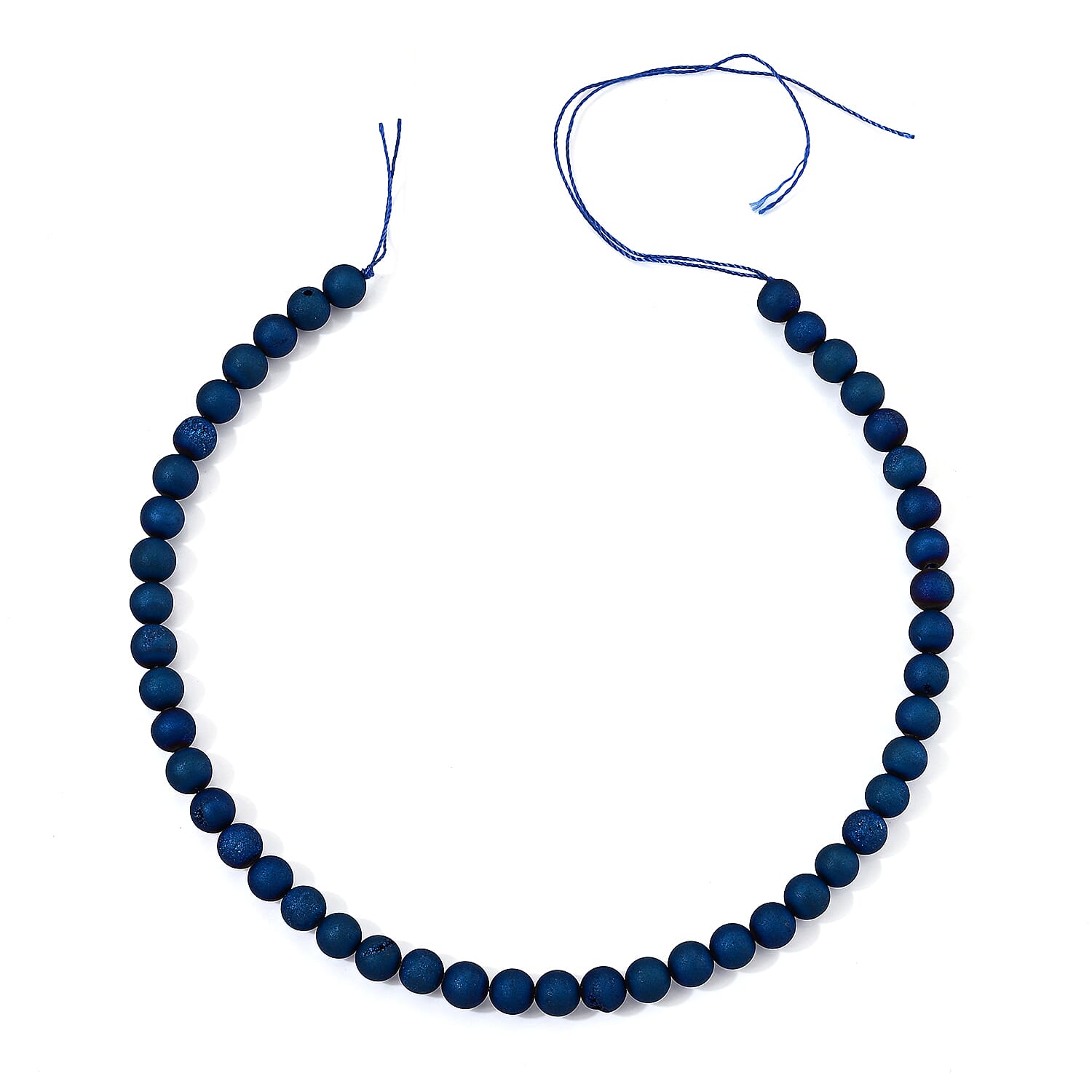 GCS Drusy Agate 160.00 ctw Beaded Strand 15 Inches