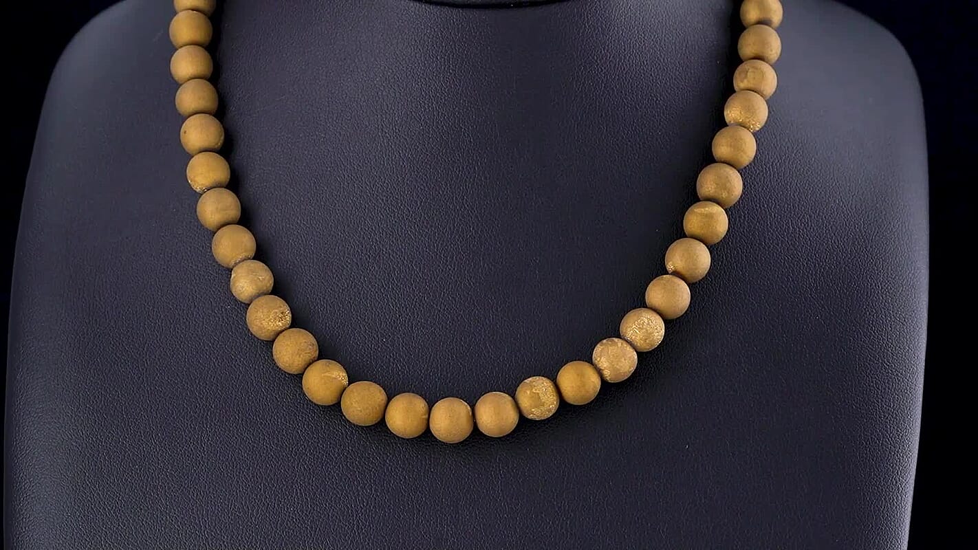 GCS Drusy Agate 160 ctw Beaded Strand 15 Inches