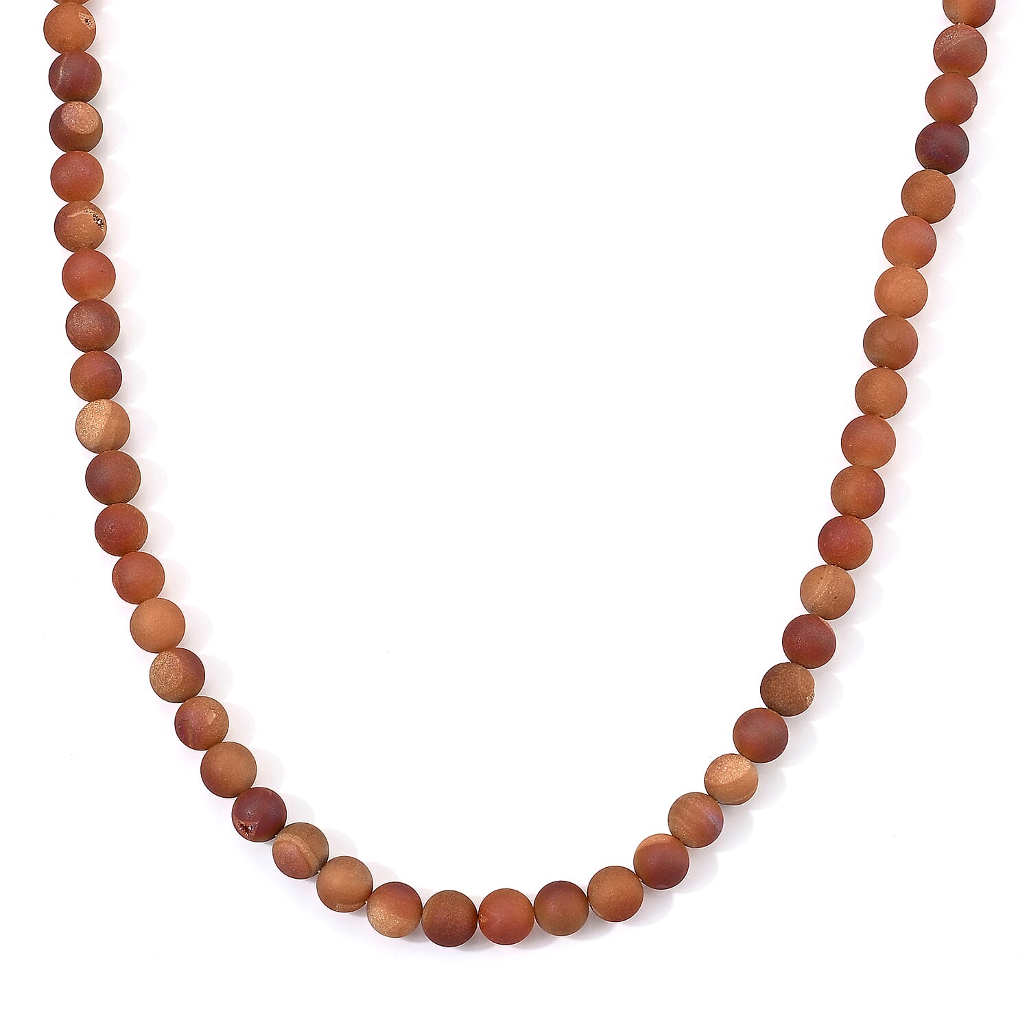 GCS Drusy Agate 160.00 ctw Beaded Strand 15 Inches