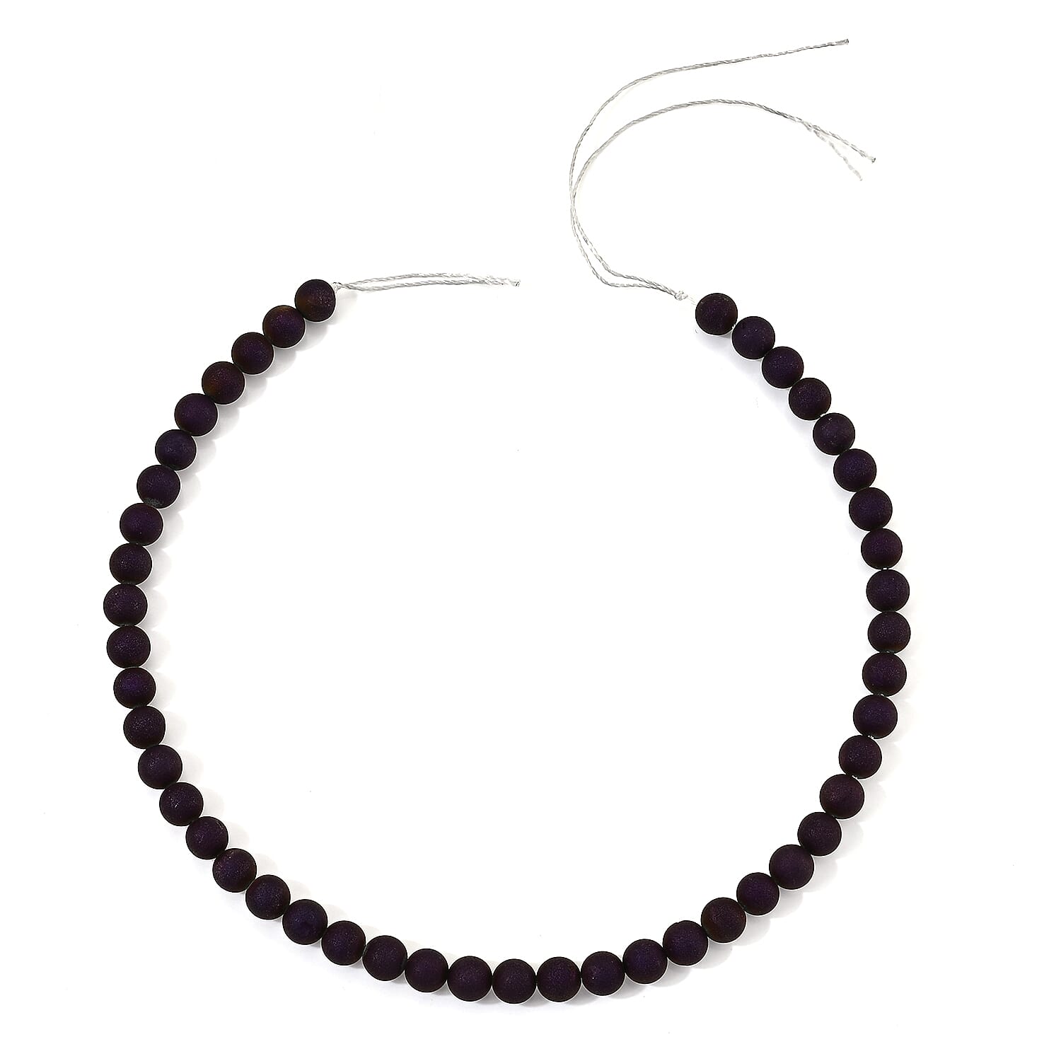 GCS Drusy Agate 160.00 ctw Beaded Strand 15 Inches
