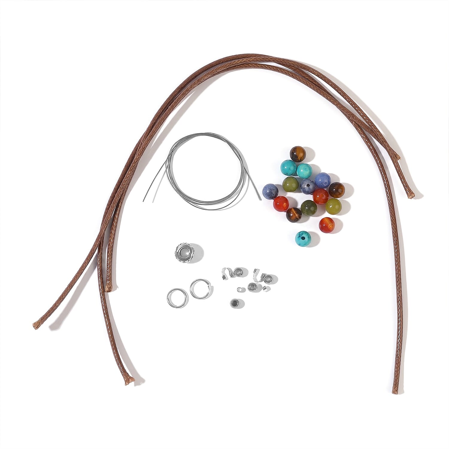 GCS Blue Magnesite (D) and Multi Gemstone 24.15 ctw Accessories in Platinum Bond