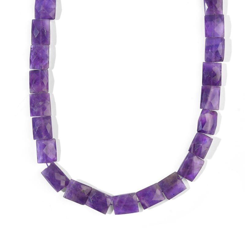 GCS African Amethyst 118.50 ctw Beaded Strand