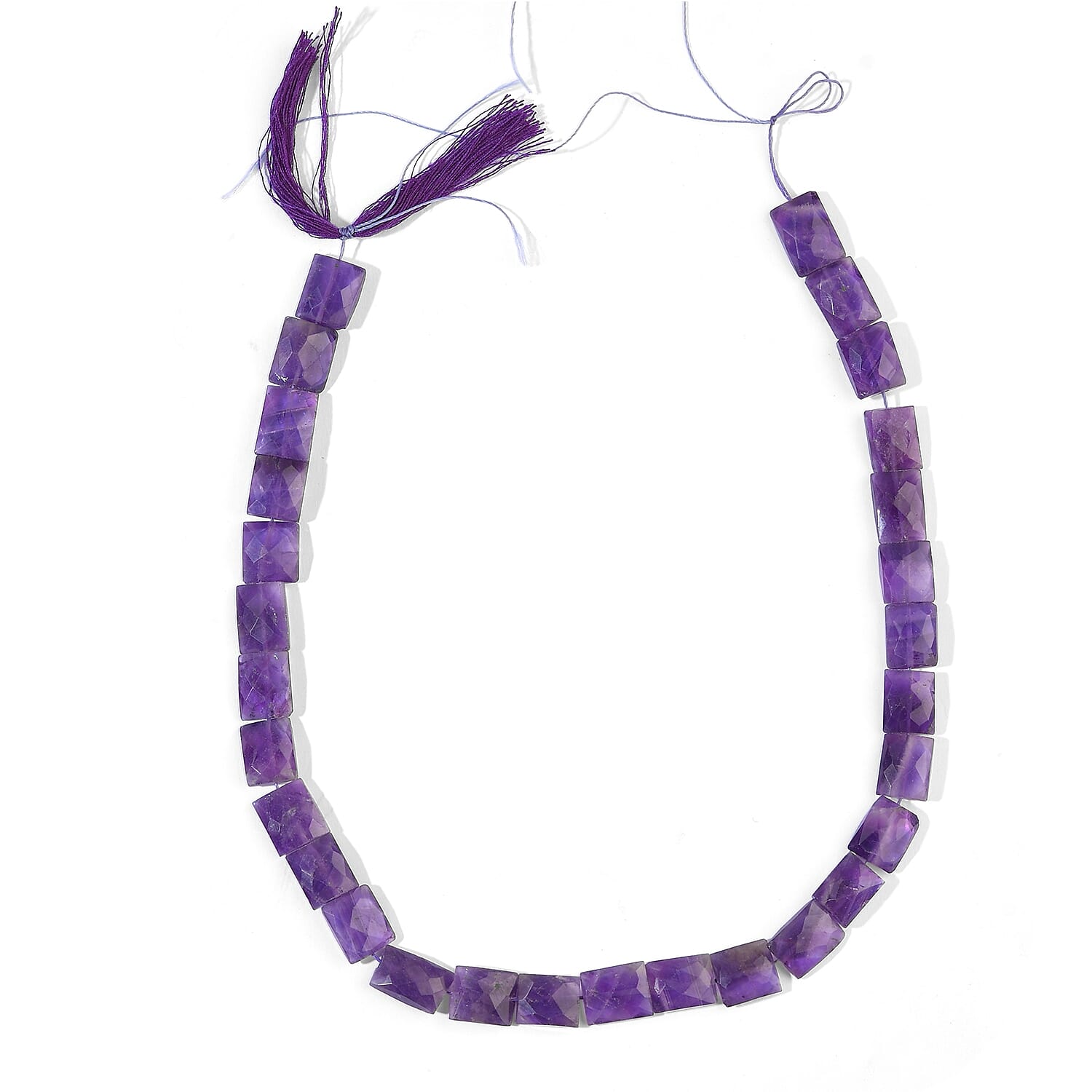 GCS African Amethyst 118.50 ctw Beaded Strand